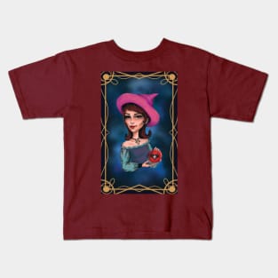 Redhead aries witch Kids T-Shirt